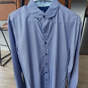 Mens Button Down Dress Shirt